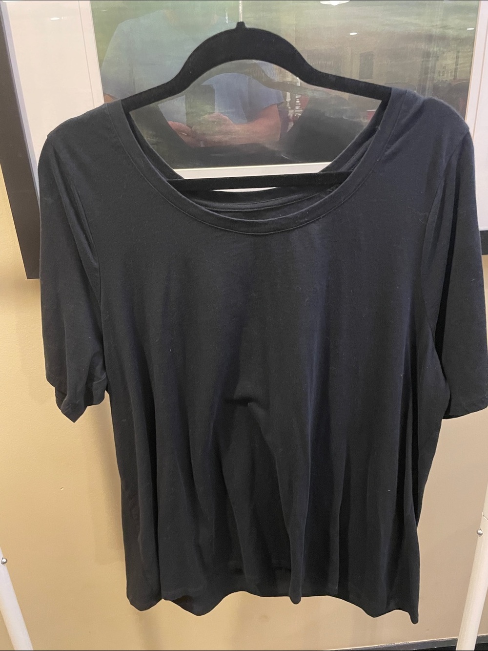 Lane Bryant. 18/20. Classic Women's Black Short-Sleeve Top